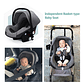 Kitcissl Coche Bebe Plegable Silla De Paseo 25 Kg, Carrito Bebe Vista Alta Ajustable Coche Bebe Silla Bebe Coche, Cochecito De Bebe 3 En 1 Con Canasta De Bebé (negro) - Miniatura 4