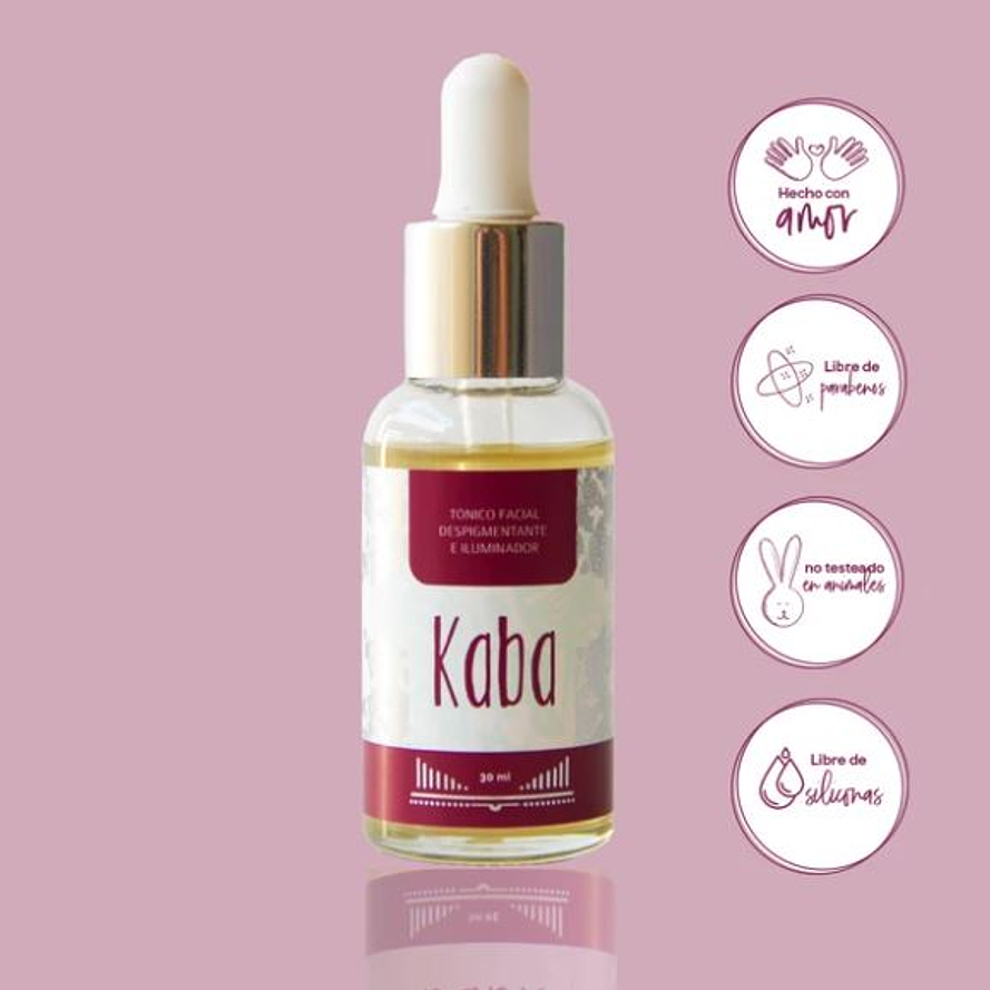 TÓNICO FACIAL DESPIGMENTANTE E ILUMINADOR KABA