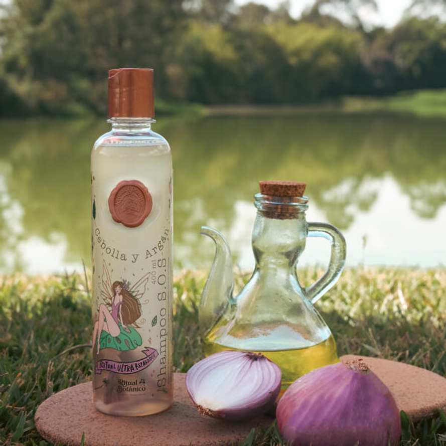 Shampoo de cebolla Cabello Seco ritual botanico