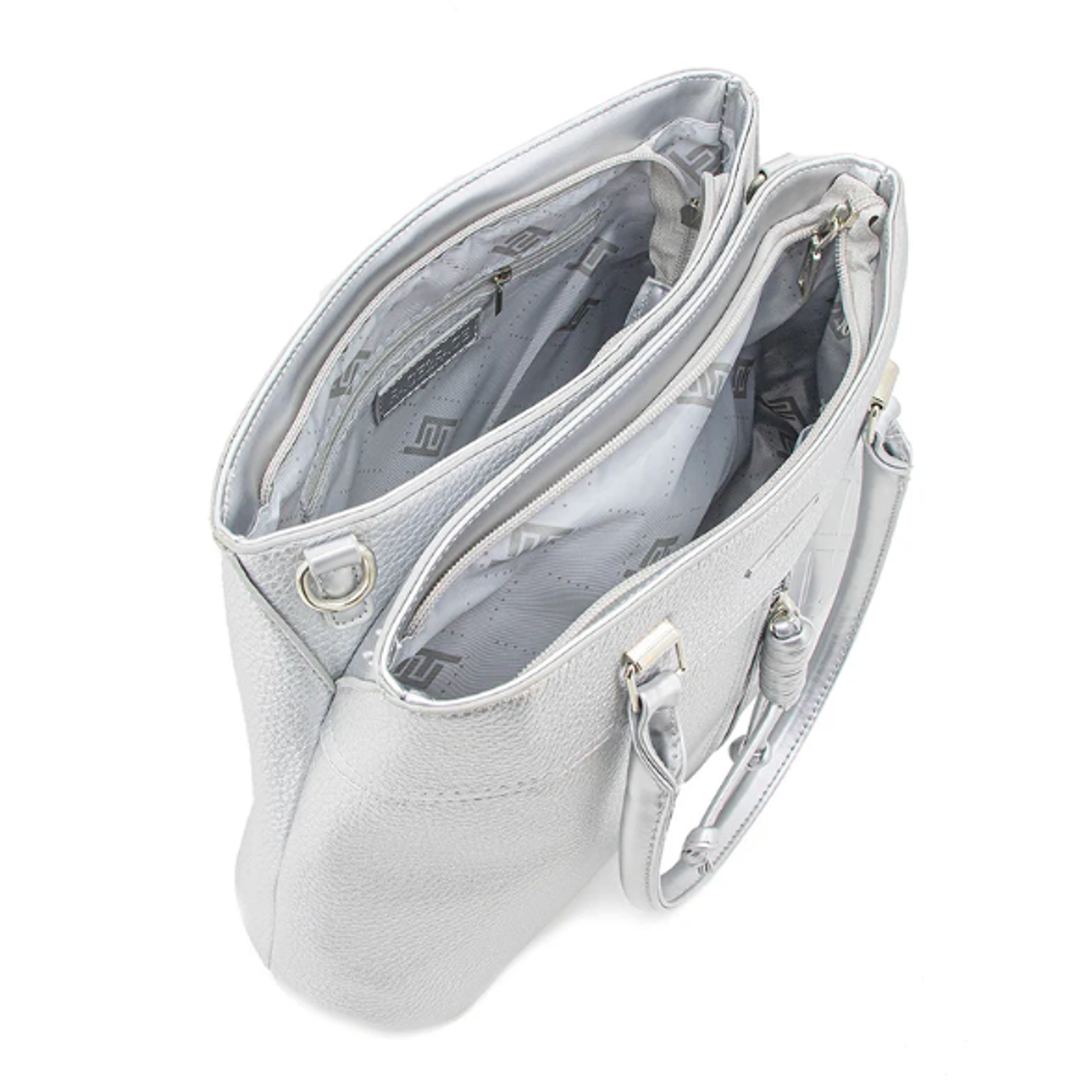 BOLSO DE MANO TEXTURIZADO CIERRE VERTICAL 3