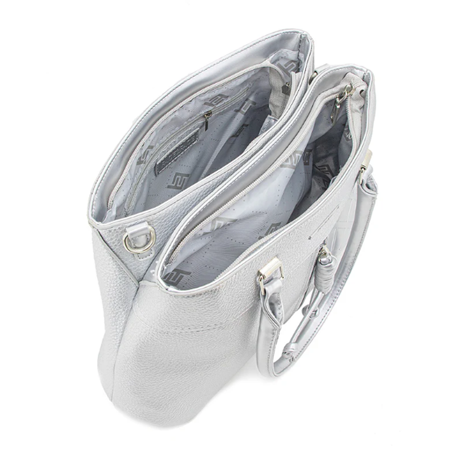 BOLSO DE MANO TEXTURIZADO CIERRE VERTICAL 3