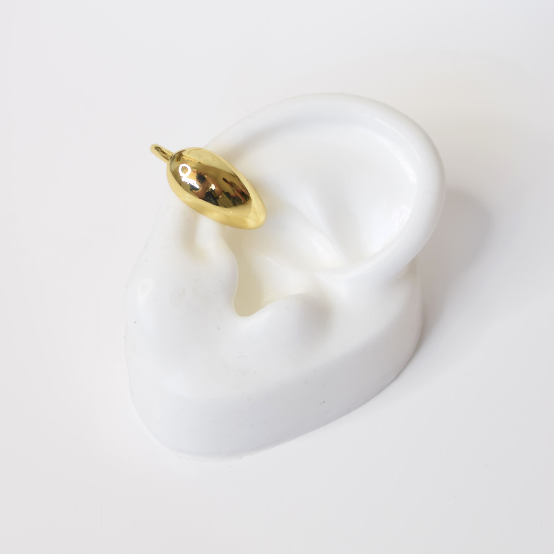 Ear cuff gota rodio dorado 1