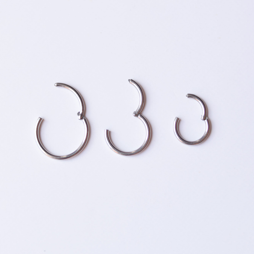 Argolla clicker plateada 6mm/8mm/10mm 4