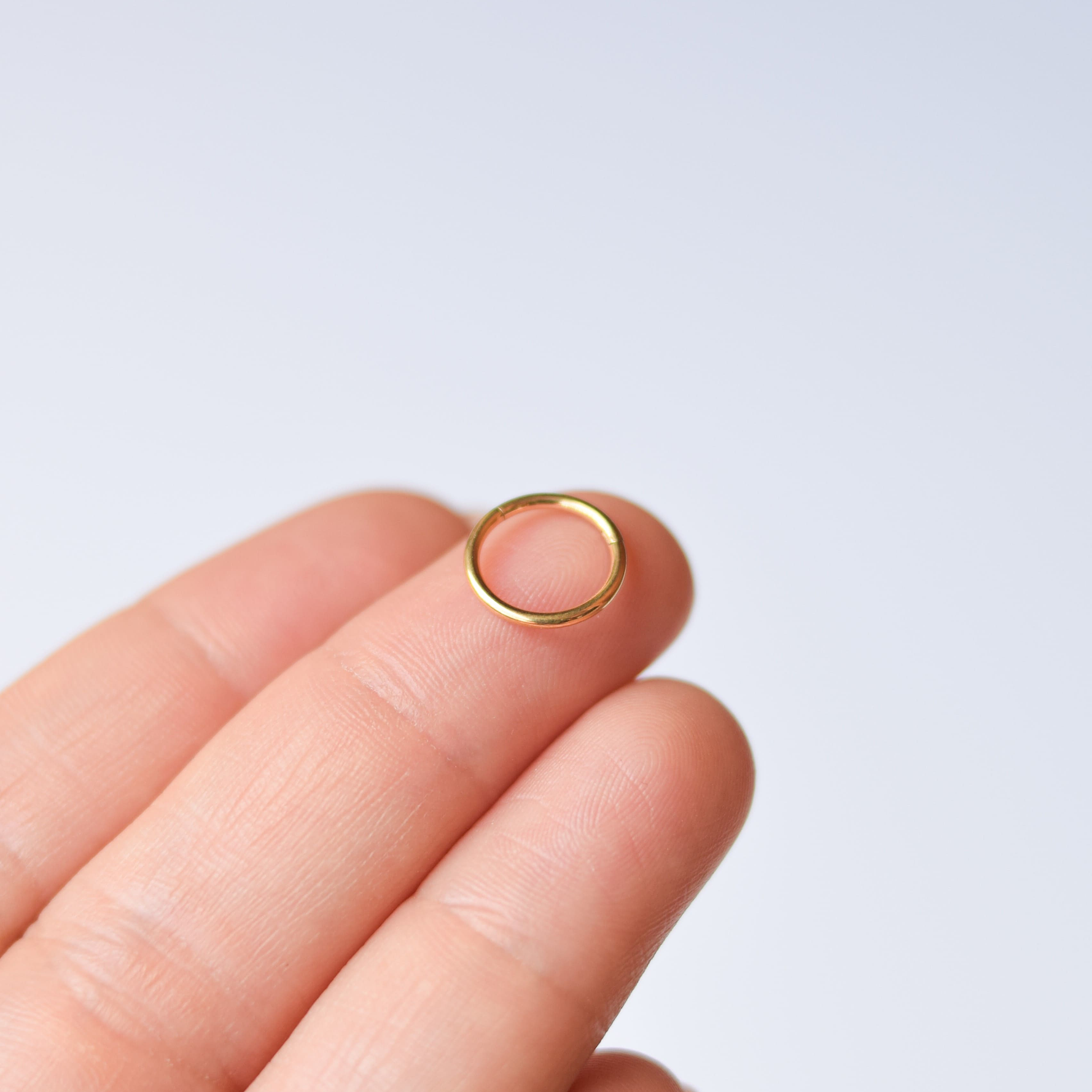 Argolla Clicker dorada 6mm/8mm/10mm 6