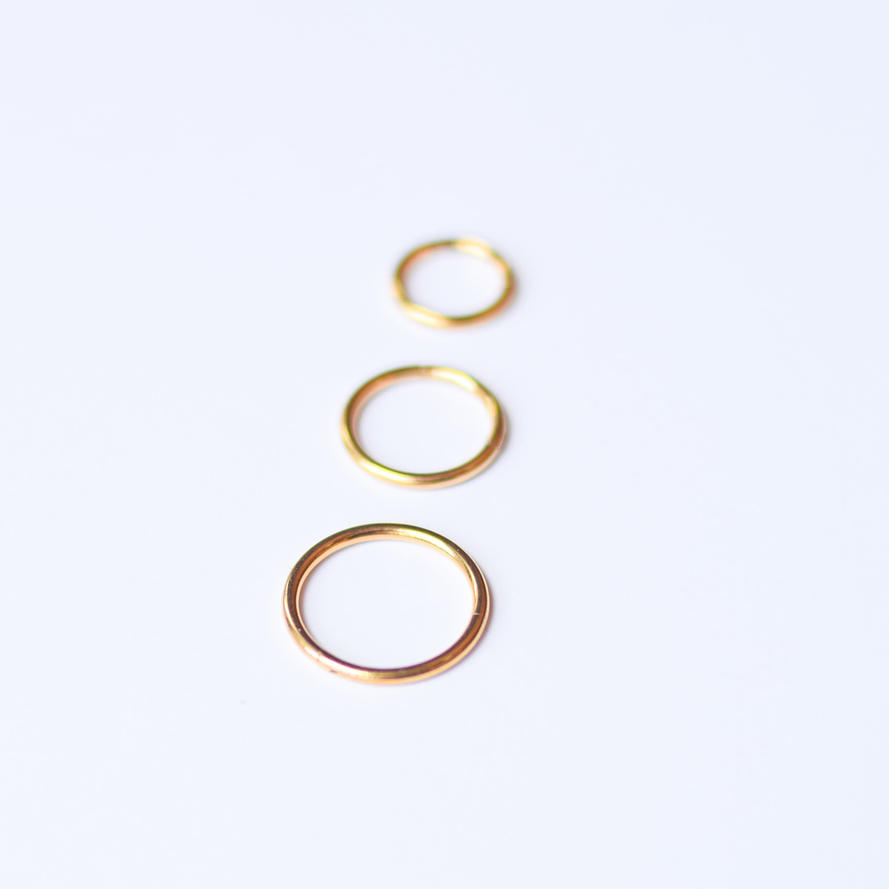 Argolla Clicker dorada 6mm/8mm/10mm 8