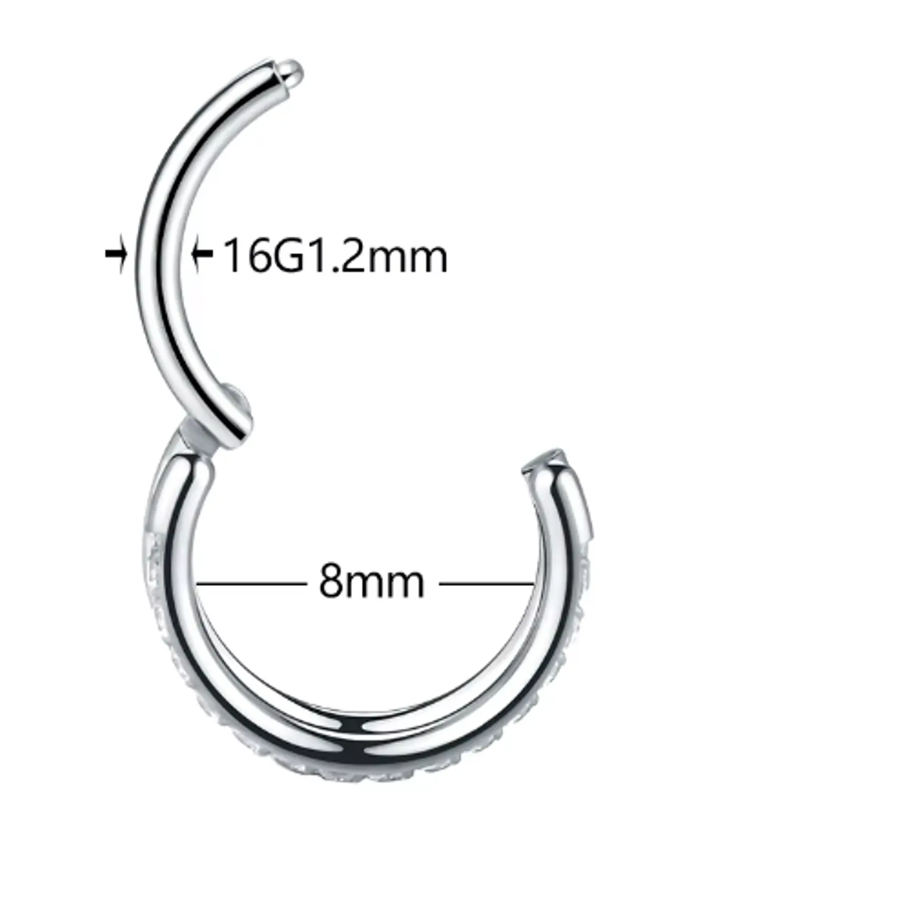 ARGOLLA CLICKER PLATEADA CON CIRCONES  2