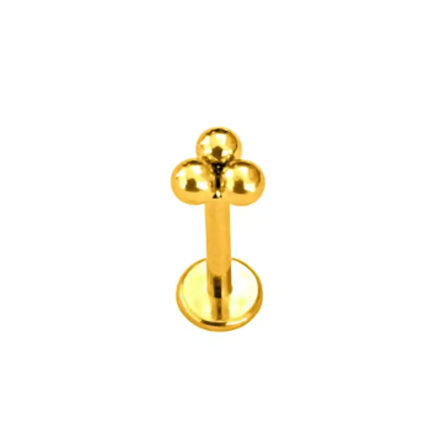 PIERCING LABRET ACEROQUIRURGICO BOLITAS