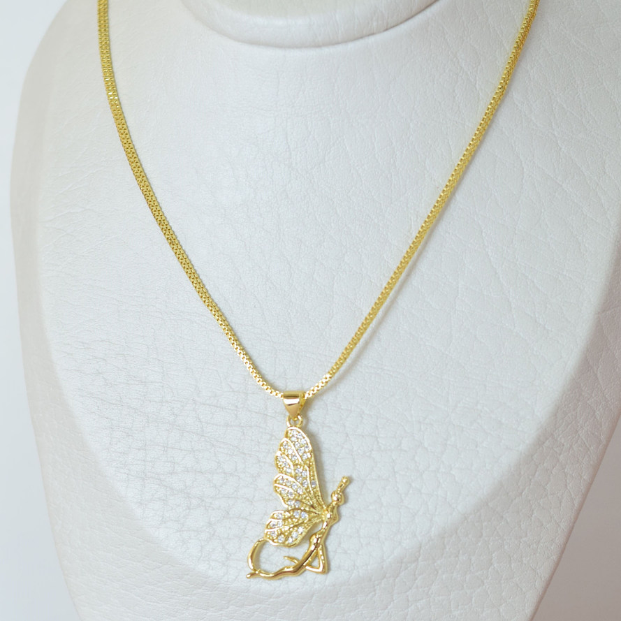 CADENA HADA MARIPOSA