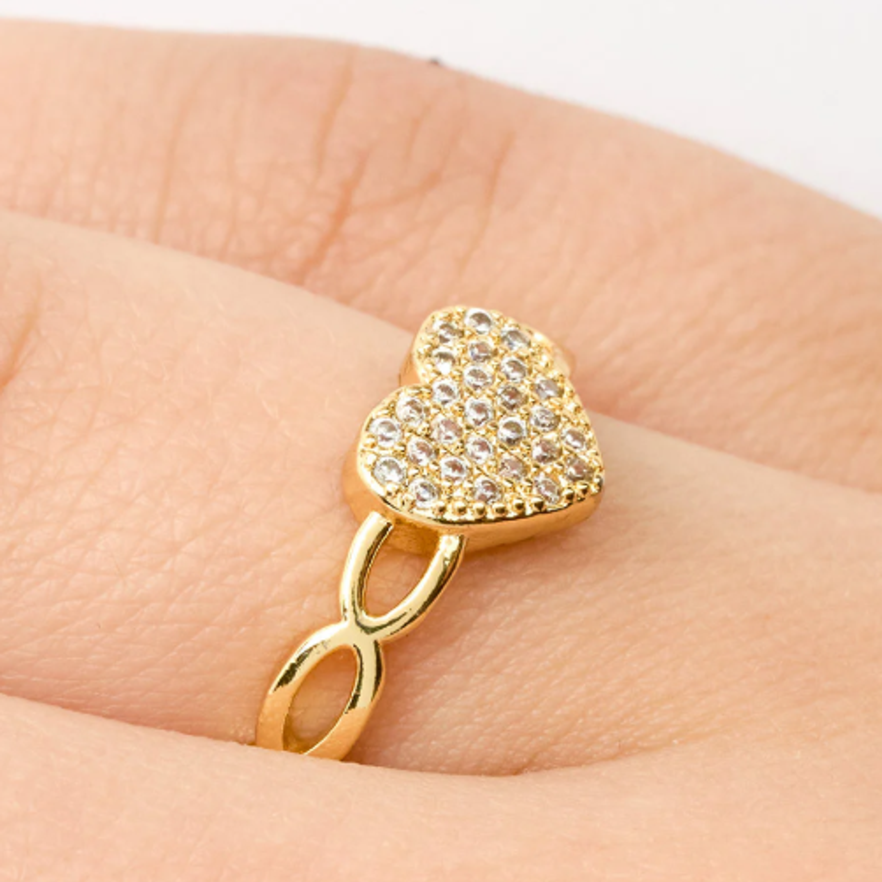 ANILLO CORAZON CIRCONES