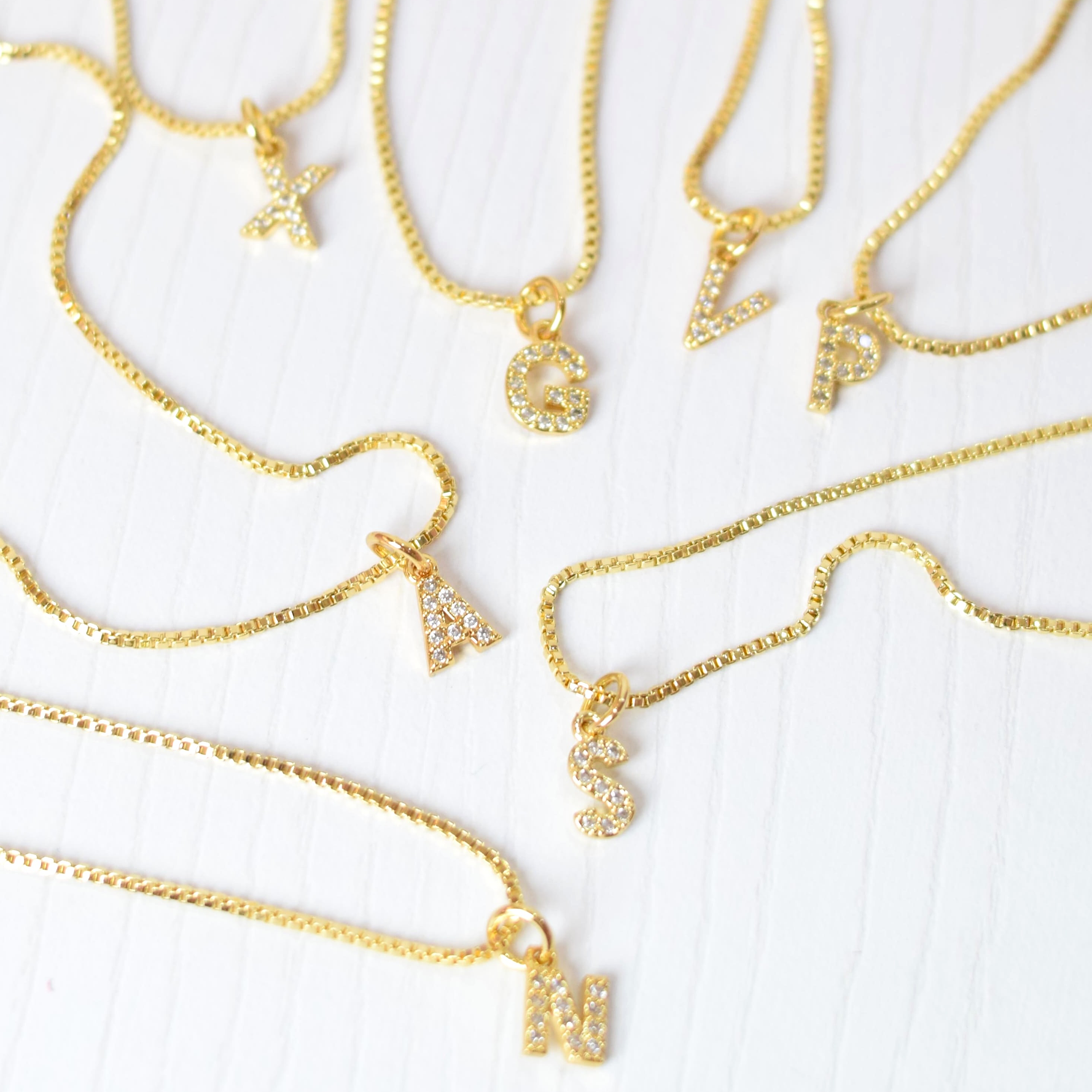 Cadena Letra Rodio Circones 2