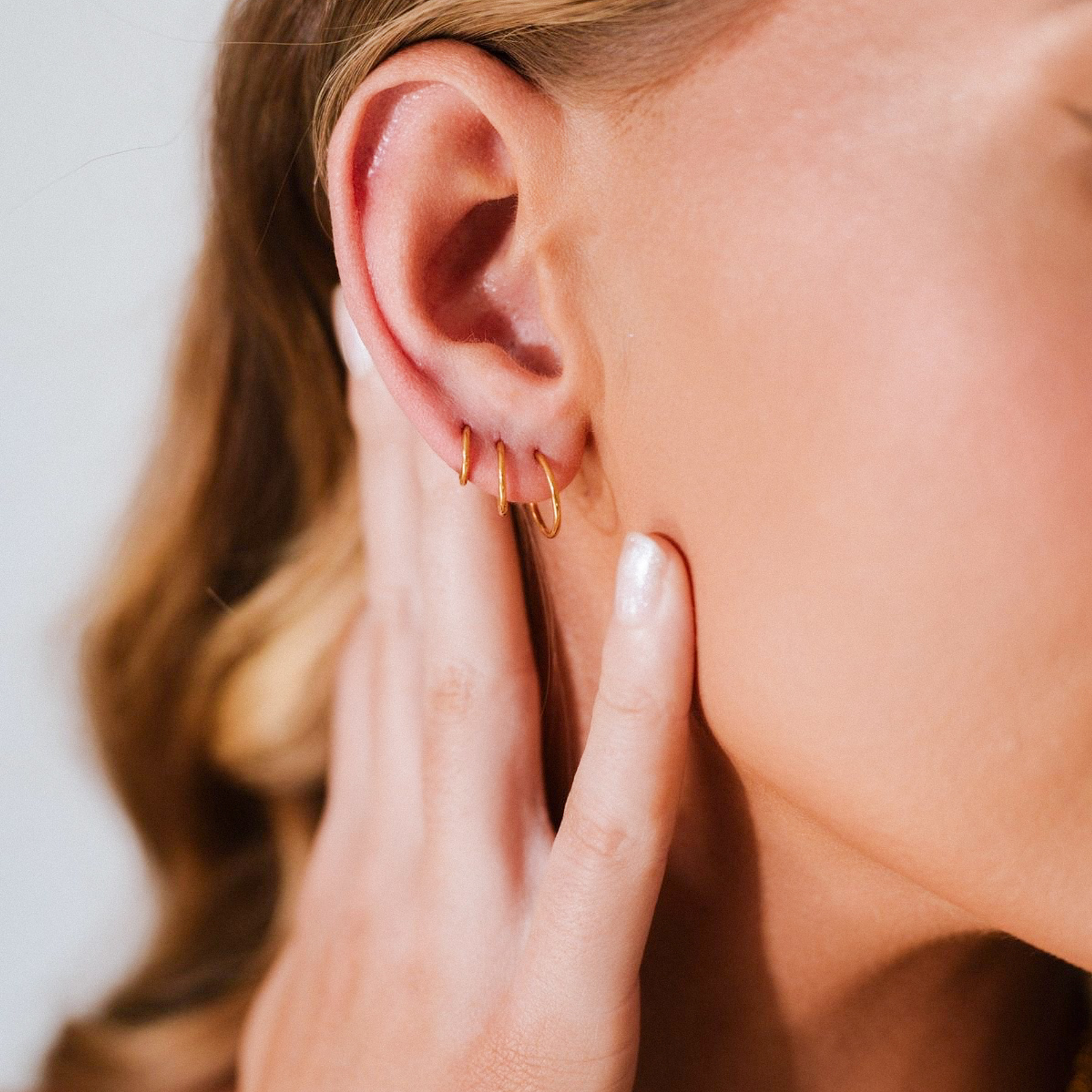 SET 3 PARES DE ARGOLLAS CLICKER NEGRAS 3