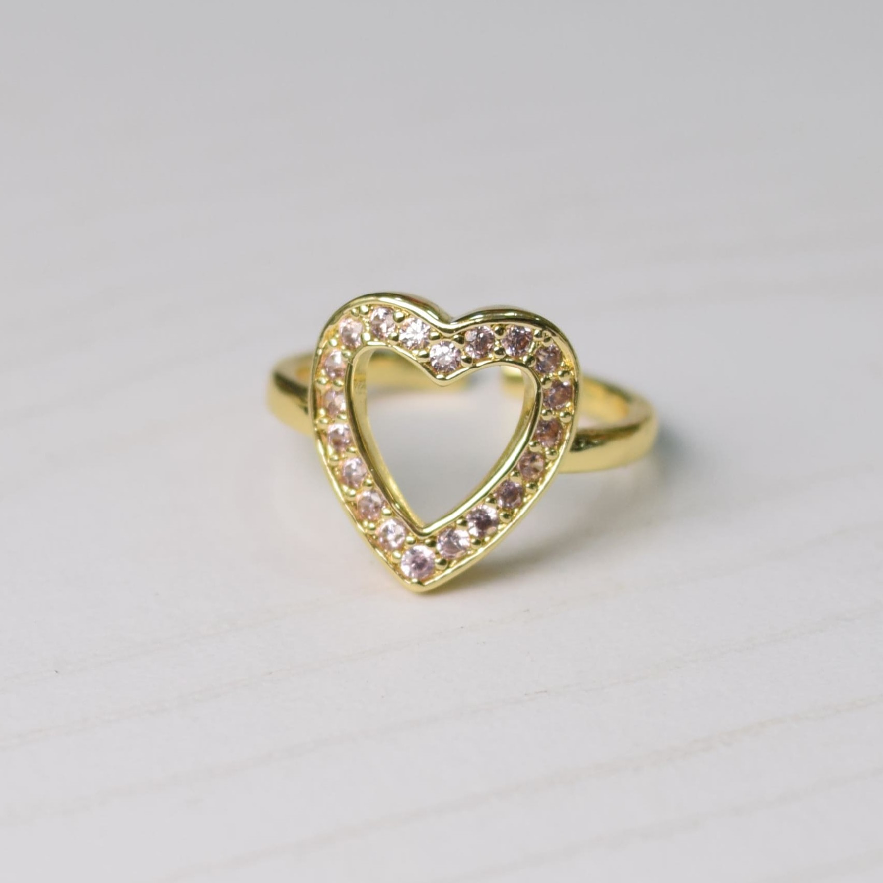 ANILLO CORAZON CIRCONES