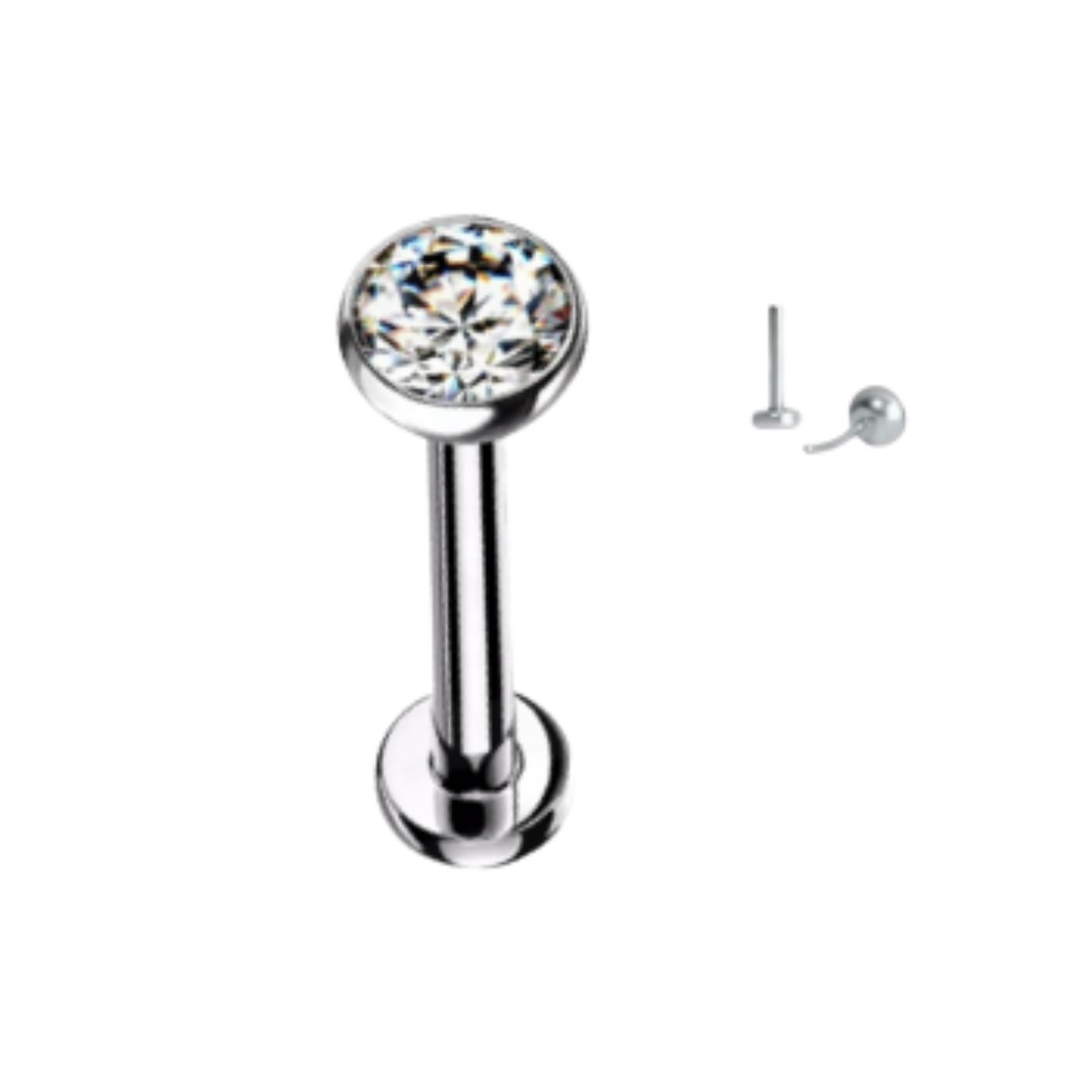 Labret Circon - Titanio G-23