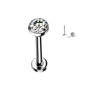 Labret Circon - Titanio G-23