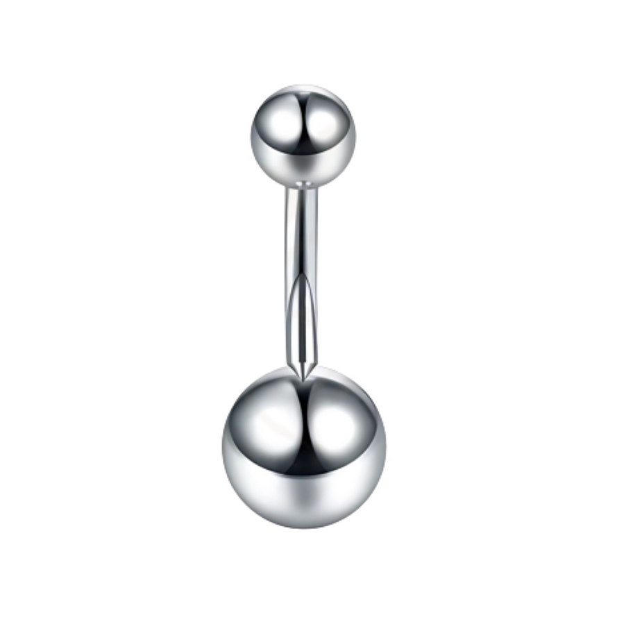 Belly Plateado Circones – Acero 316l