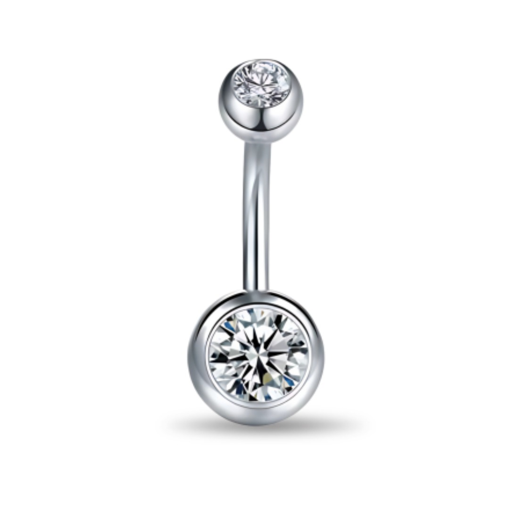 Belly Plateado Circones – Acero 316l