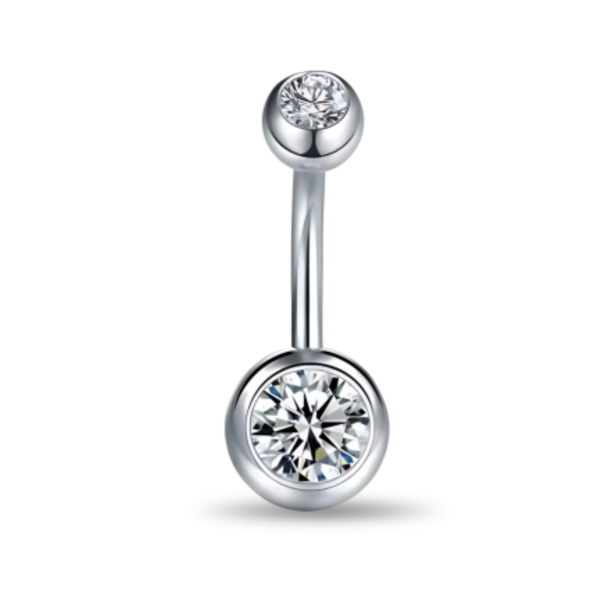 Belly Plateado Circones – Acero 316l