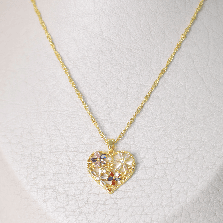 CADENA CORAZON CIRCONES 1