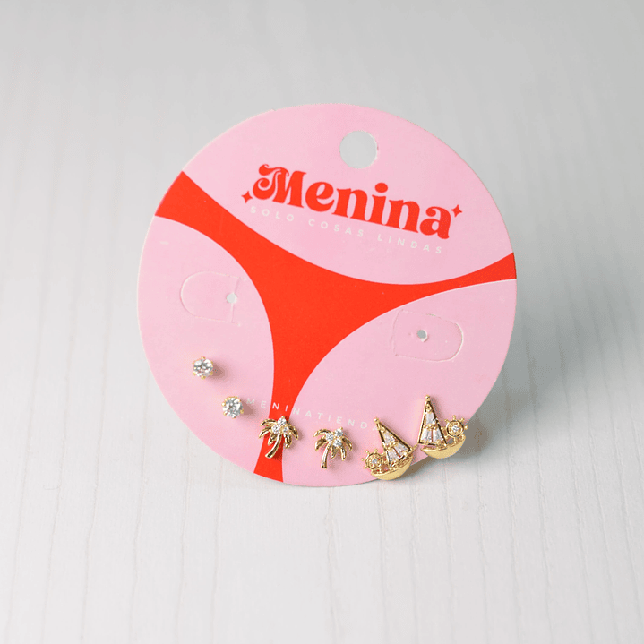 SET X3 ARETES TOPITOS