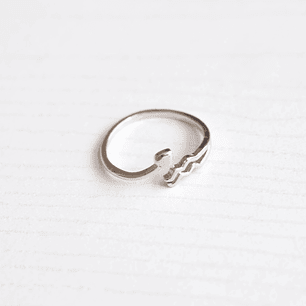 ANILLO RODIO PLATEADO