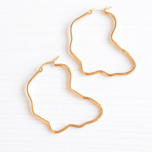 ARETES CANDONGA ACERO IRREGULAR