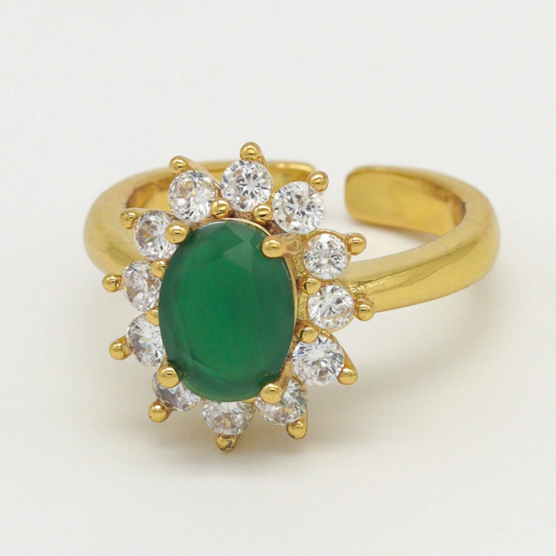 ANILLO CIRCON VERDE