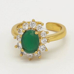 ANILLO CIRCON VERDE