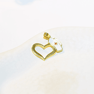 DIJE CORAZON ENFERMERIA