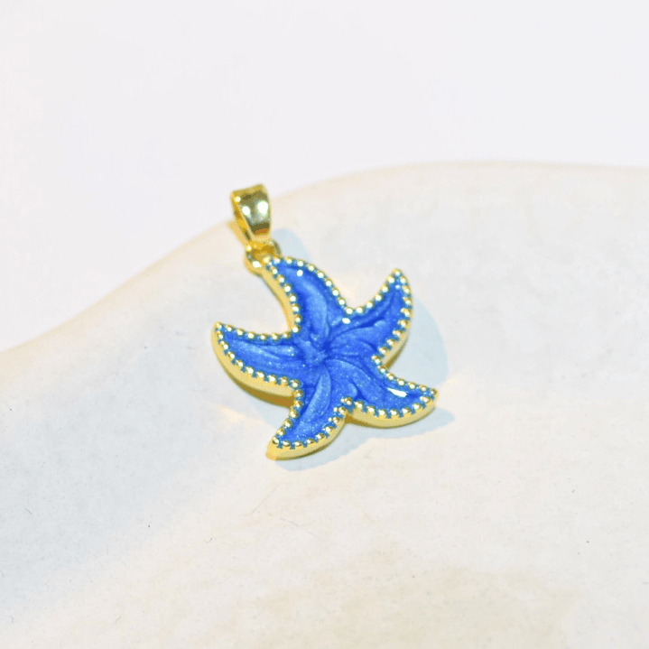 DIJE ESTRELLA DE MAR AZUL