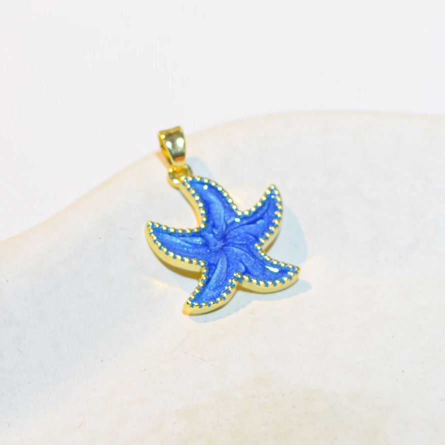 DIJE ESTRELLA DE MAR AZUL