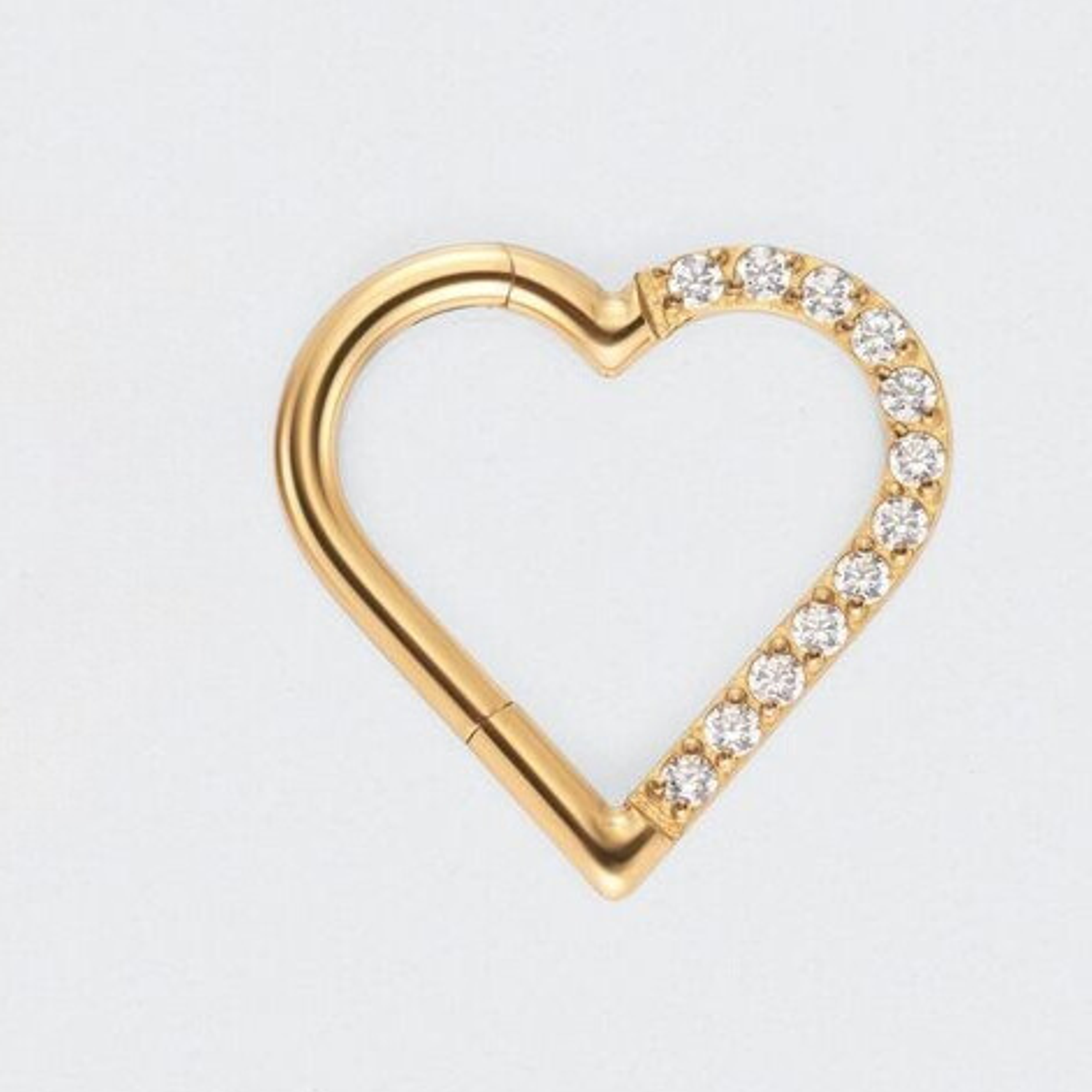 ARGOLLA CORAZON CIRCONES - ACERO 316L