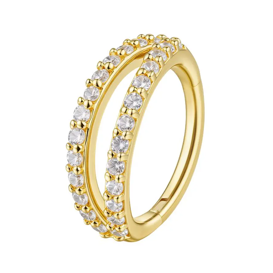 ARGOLLA CIRCONES DOBLE - ACERO 316L 2