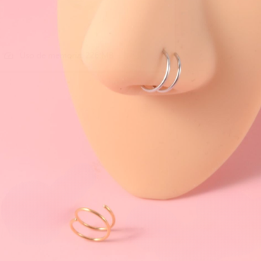 PIERCING NOSTRIL DOBLE