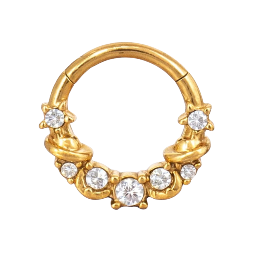 ARGOLLA ESPACIO CIRCONES - ACERO 316L