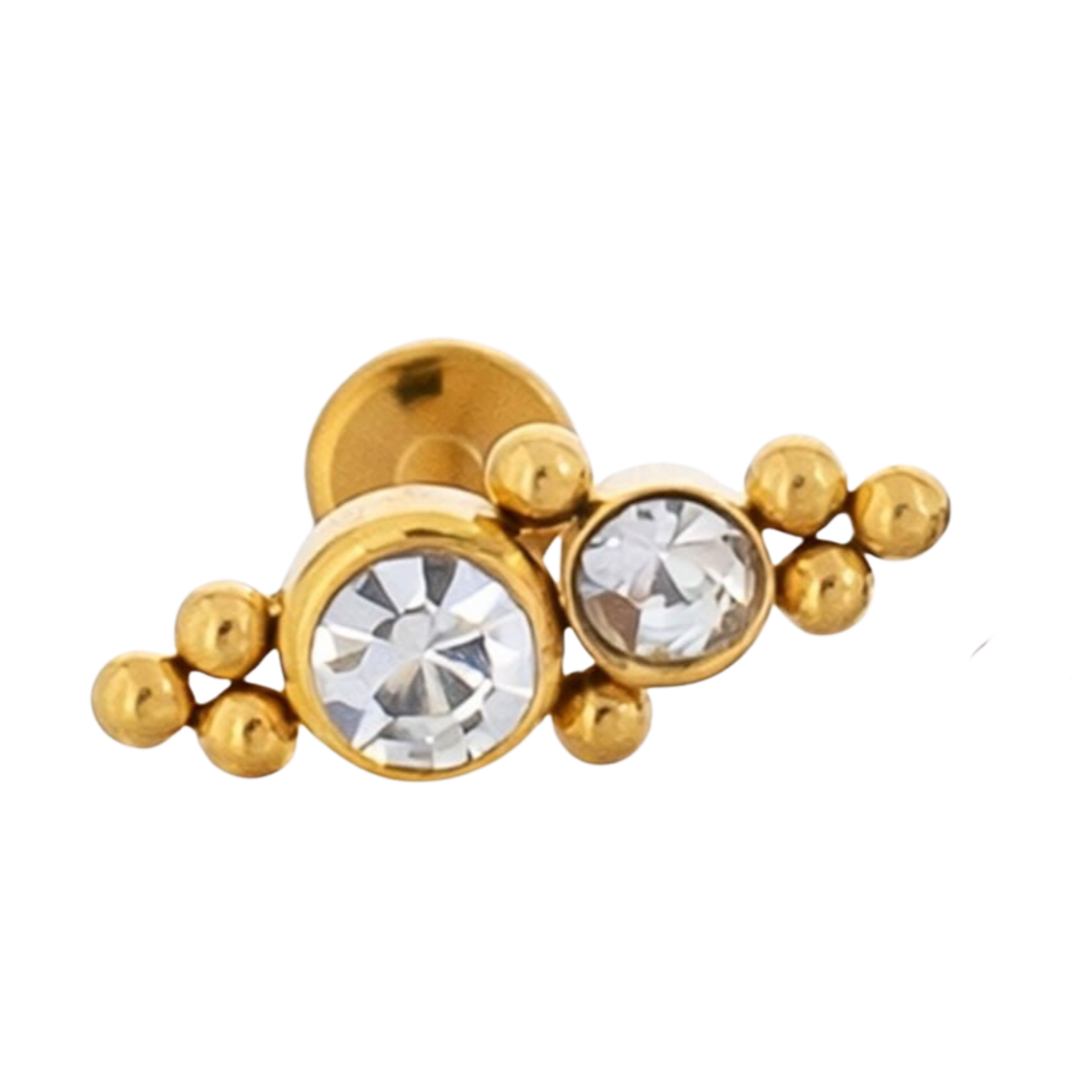 LABRET CIRCONES - ACERO 316L