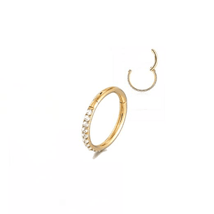 ARGOLLA CIRCONES BLANCO - ACERO 316L