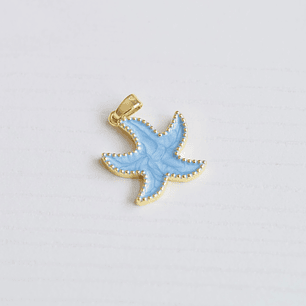 DIJE ESTRELLA DE MAR CELESTE