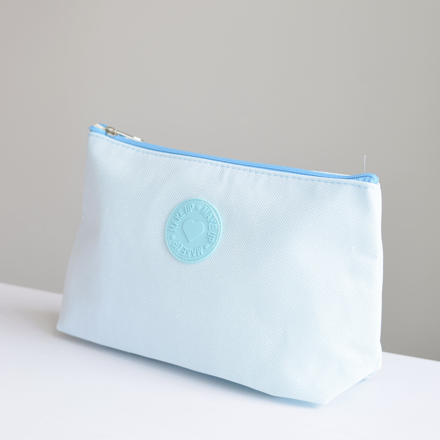 COSMETIQUERA AZUL ESCARCHADA