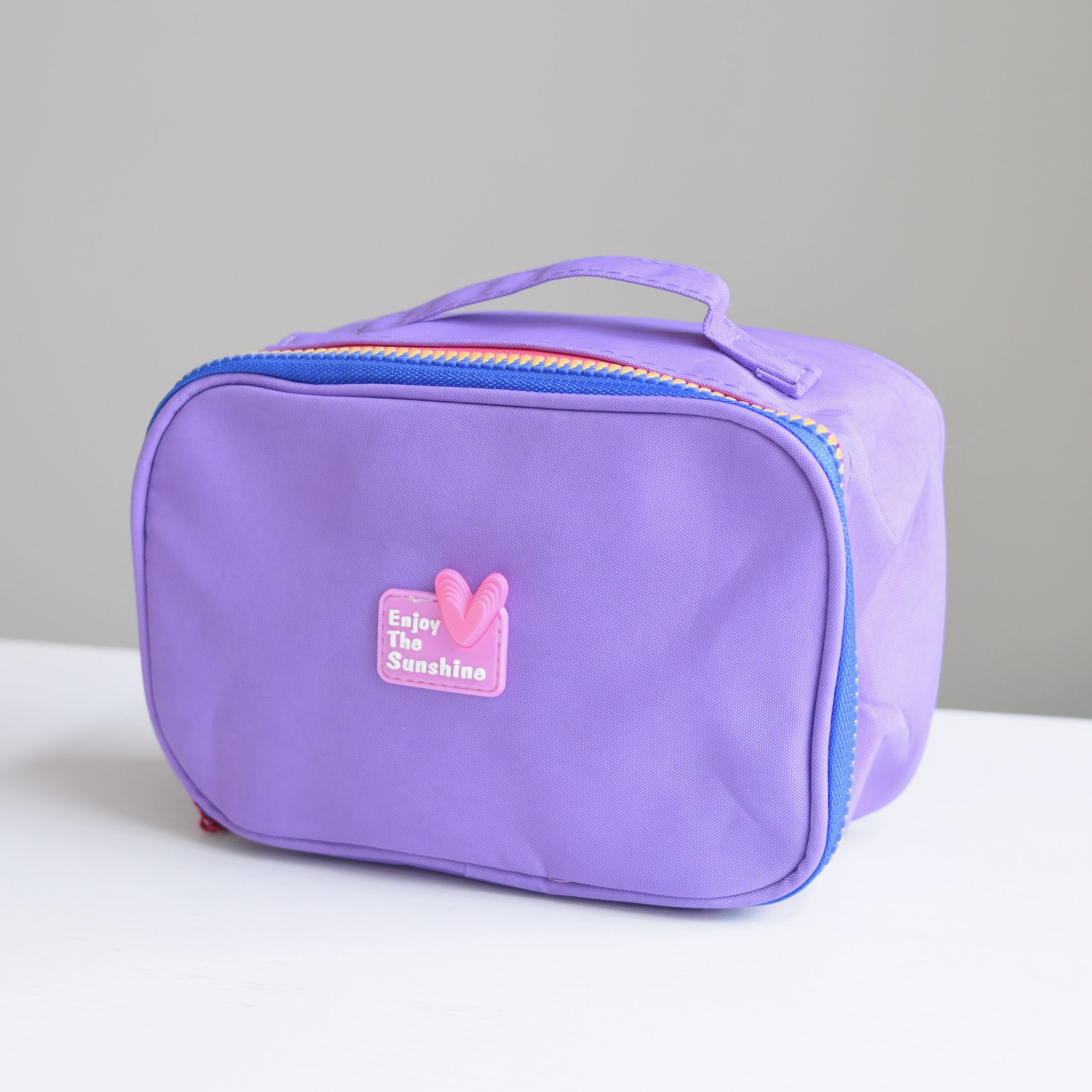 COSMETIQUERA CUADRADA MORADA