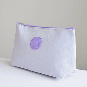 COSMETIQUERA MORADA ESCARCHADA