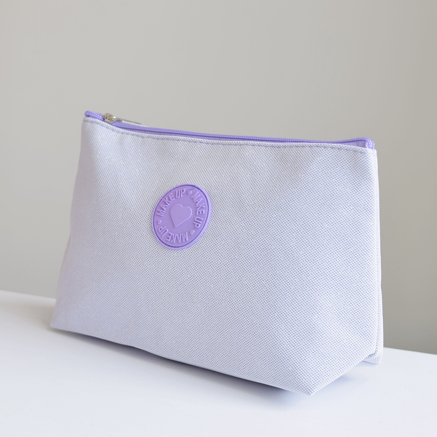 COSMETIQUERA MORADA ESCARCHADA