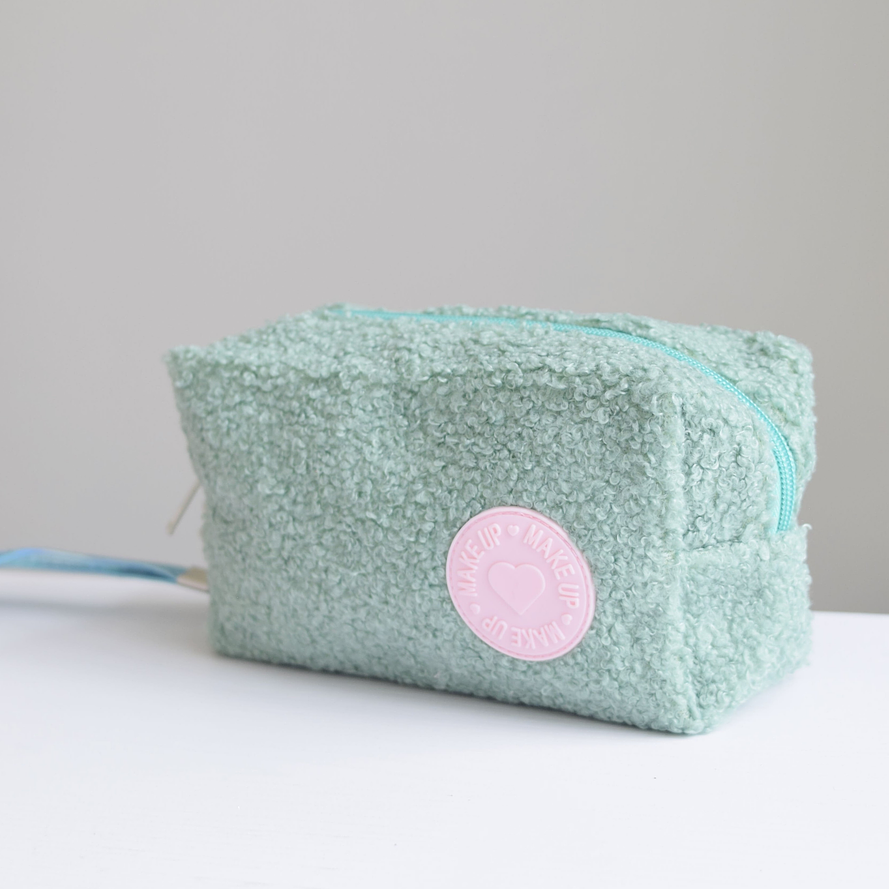 COSMETIQUERA VERDE PELUCHE