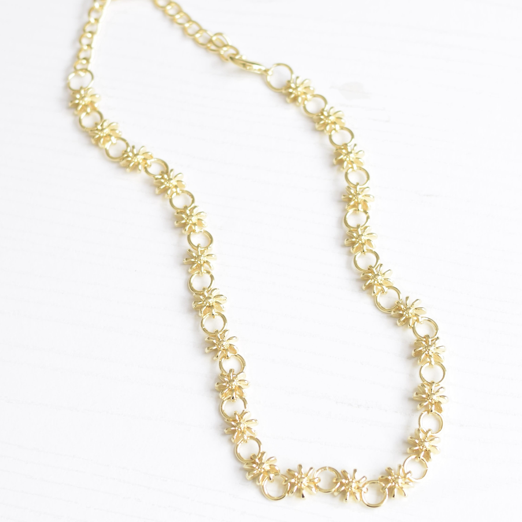 CADENA ESLABONES FLORES