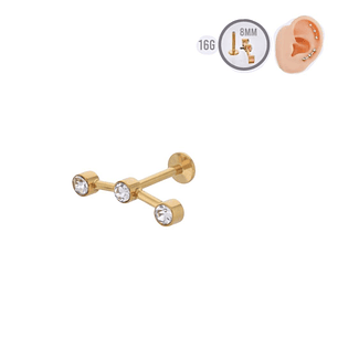 LABRET HELIX 3 CIRCON - ACERO QUIRURGICO 316