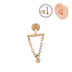 LABRET HELIX - ACERO QUIRURGICO 316