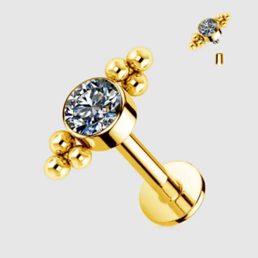 LABRET CIRCON - ACERO 316L