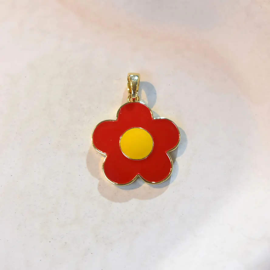 DIJE FLOR ROJA