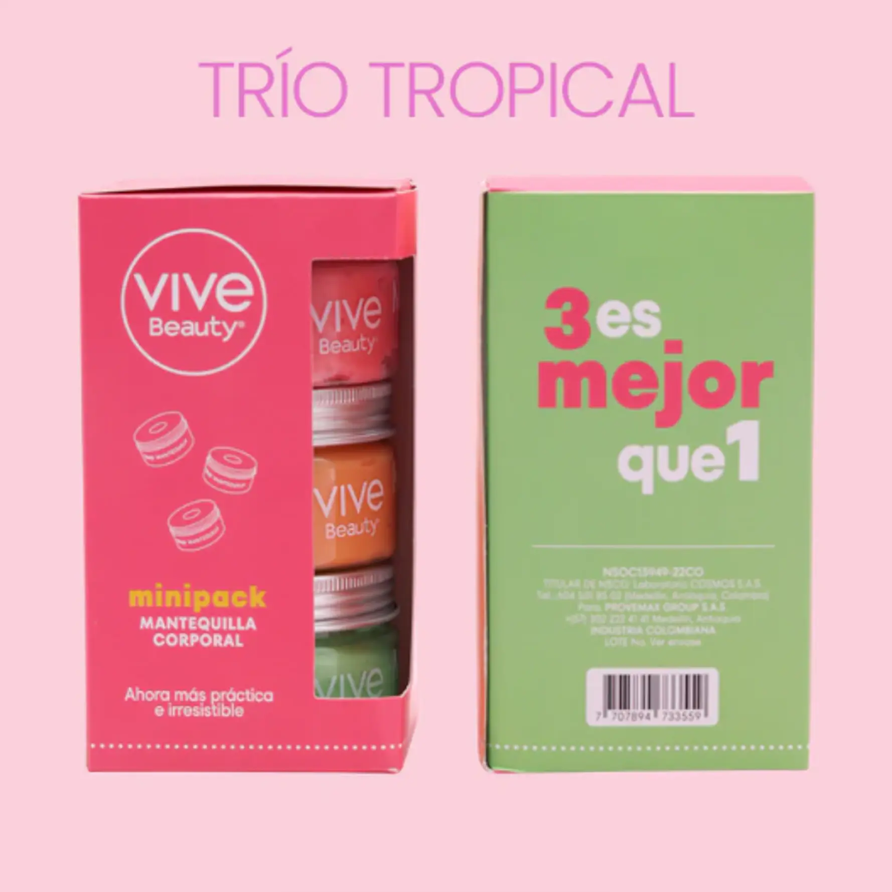 MINIPACK MANTEQUILLA CORPORAL - TRIO TROPICAL