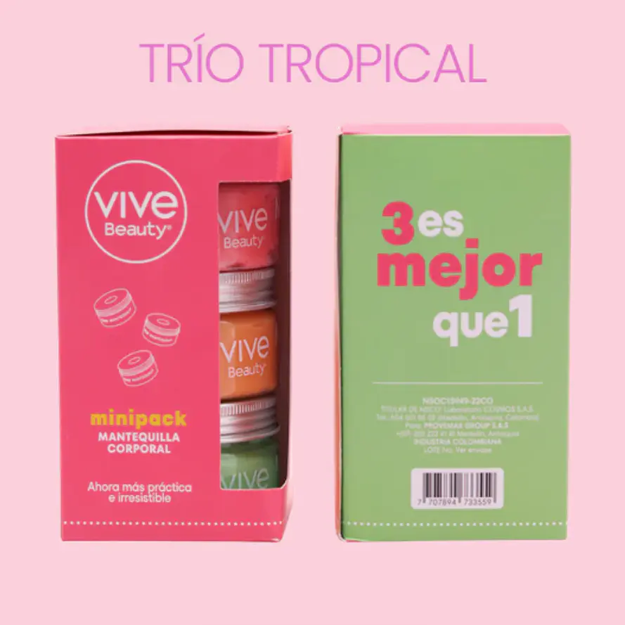 MINIPACK MANTEQUILLA CORPORAL - TRIO TROPICAL