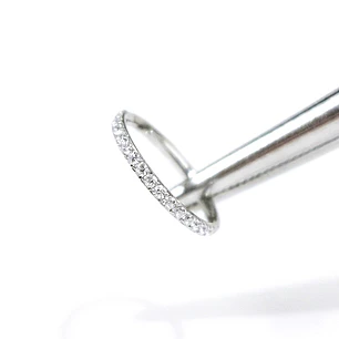 ARGOLLA CLICKER CIRCONES - TITANIO
